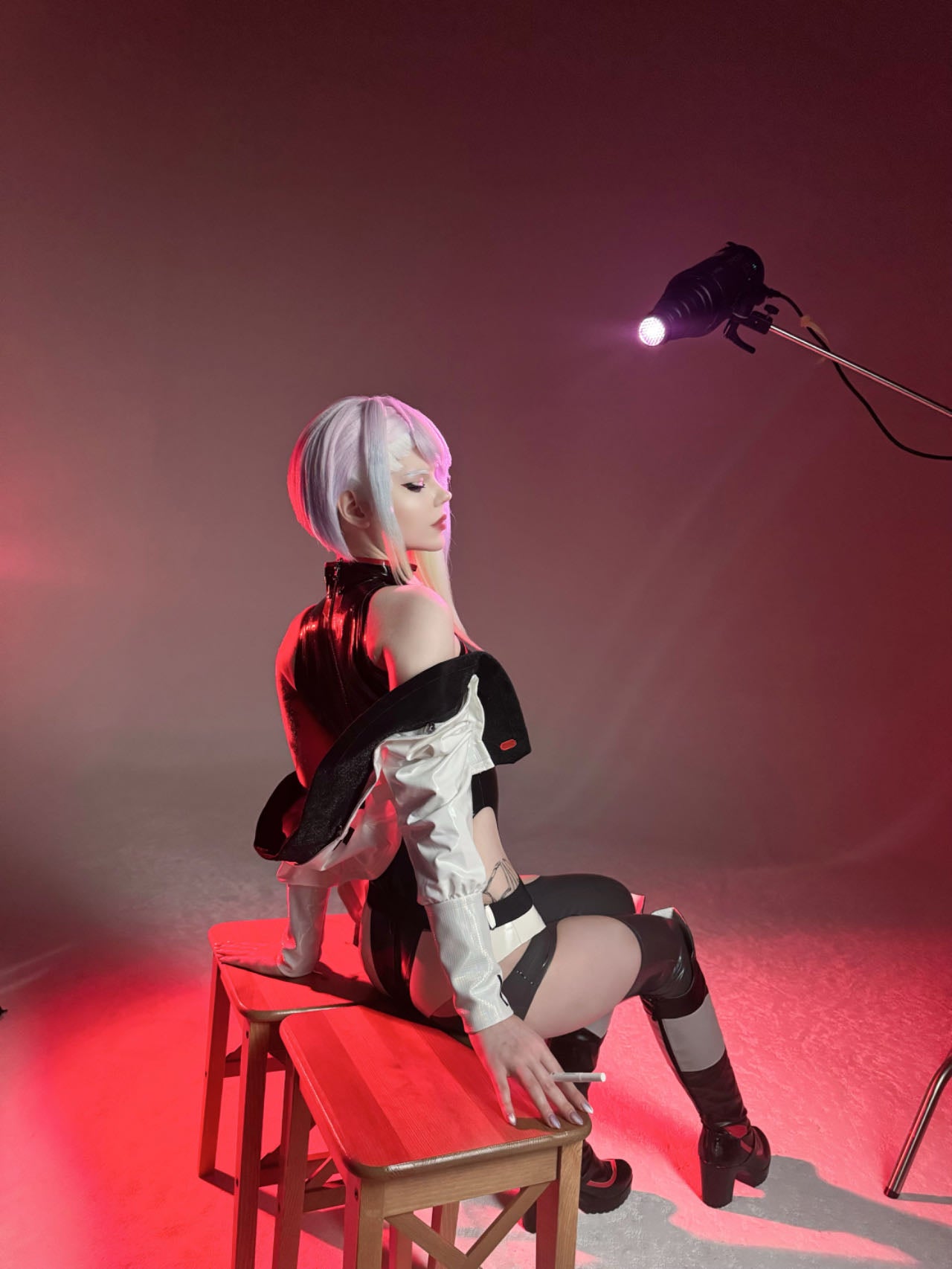 Cyberpunk 2077 Lucy Cosplay Costume - Latex Version