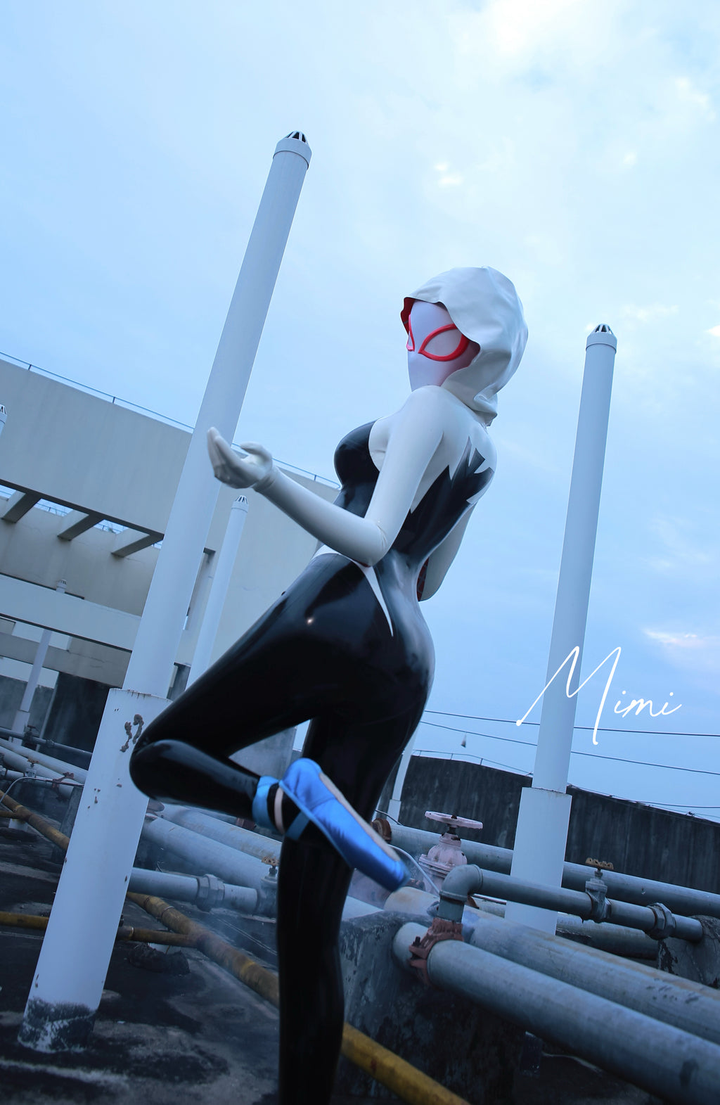 Spider-Gwen Latex Cosplay Suit